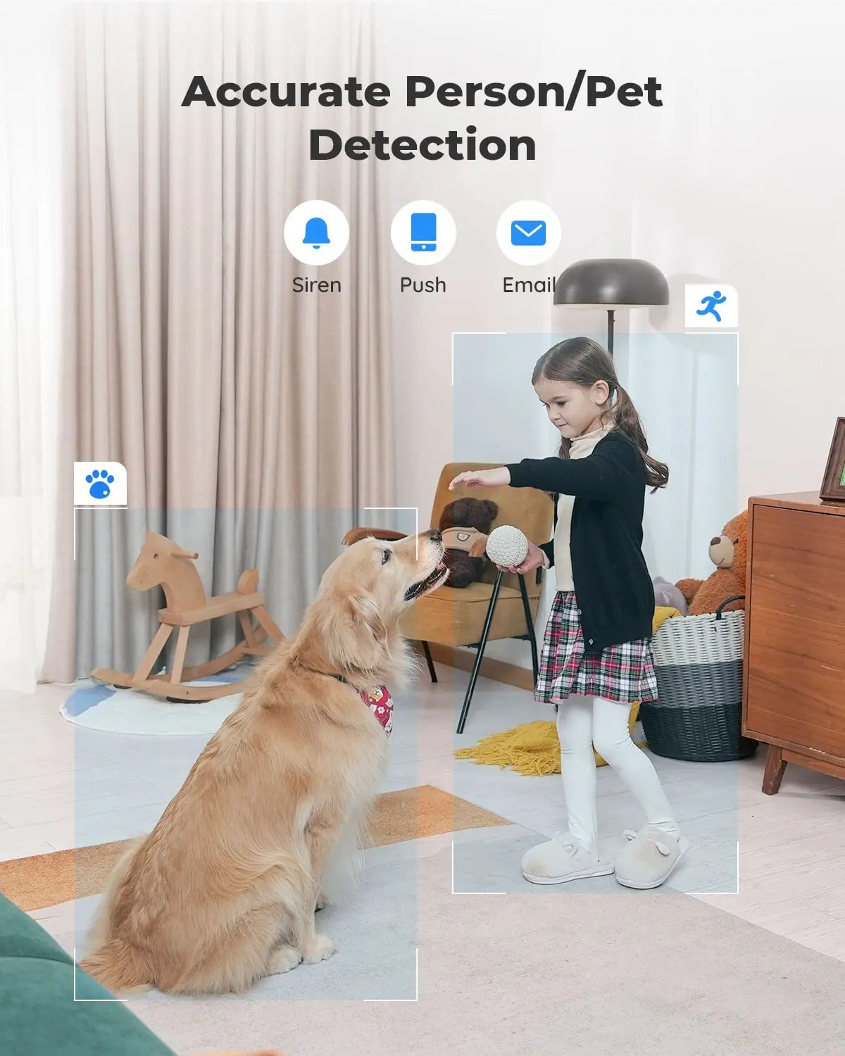 Reolink 5MP PTZ surveillance camera swiveling WLAN camera indoor, 355°/50° WiFi Reolink 5MP PTZ surveillance camera swiveling WLAN camera indoor, 355°/50° WiFi